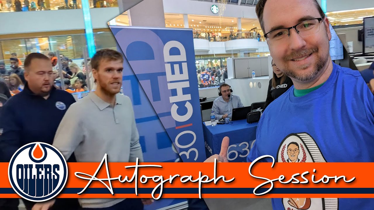 Oilers Autograph Session at WEM on 630 CHED with Reid Wilkins' Inside Sports - Best Edmonton Mall