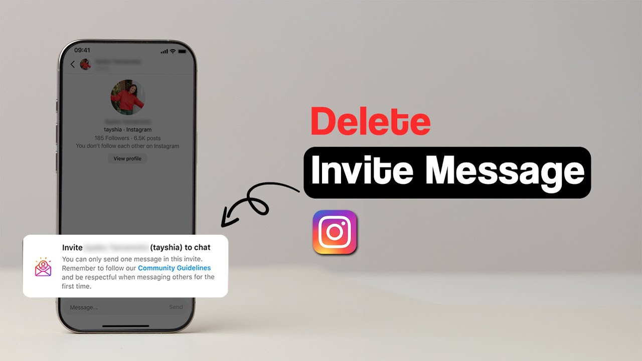 How to Delete Invite Message on Instagram?