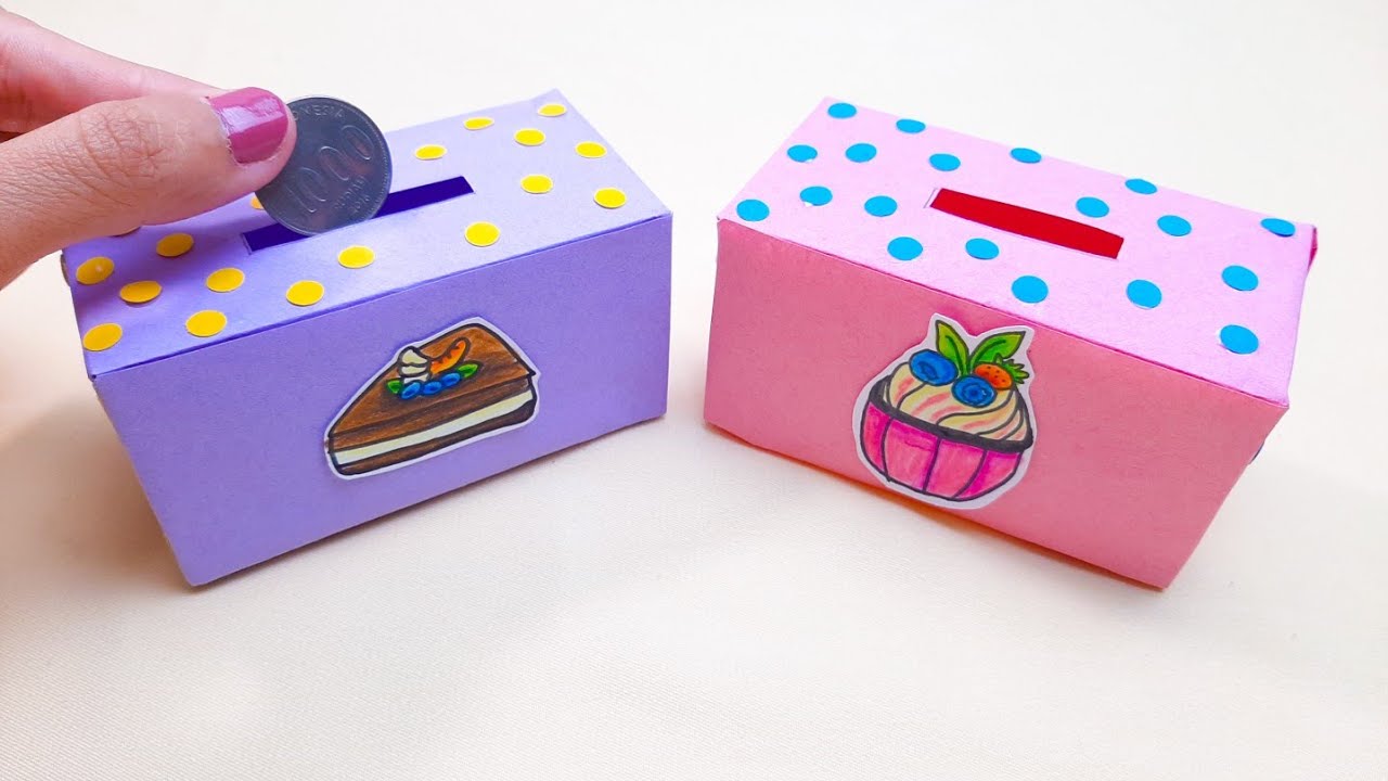 Cara Membuat Celengan dari Kertas/DIY Paper Coin Bank/Origami Money Bank/Paper Piggy Bank
