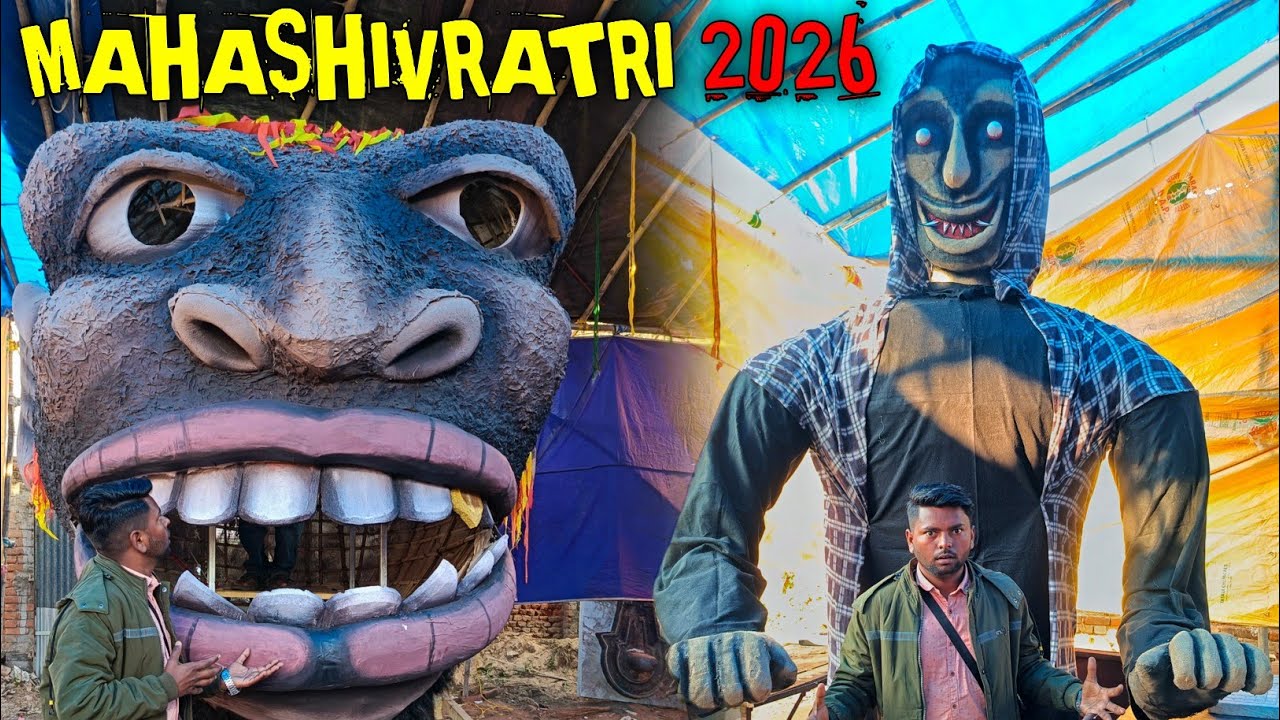 Deoghar Shiv Barat 2026 | झांकी के लिए सुलगती खोपड़ी & Hack*r Ghost तैयार