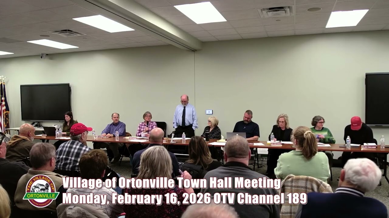 2/16/2026 Village of Ortonville Town Hall Meeting