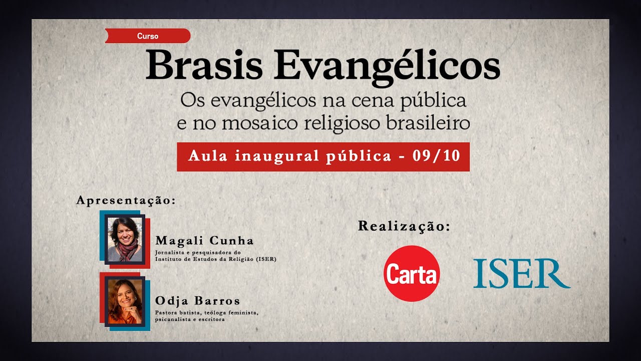 BRASIS EVANGÉLICOS | Aula pública inaugural AO VIVO