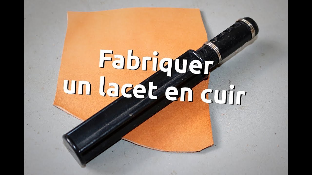Fabriquer un lacet en cuir avec le coupe lacet - point-sellier.com