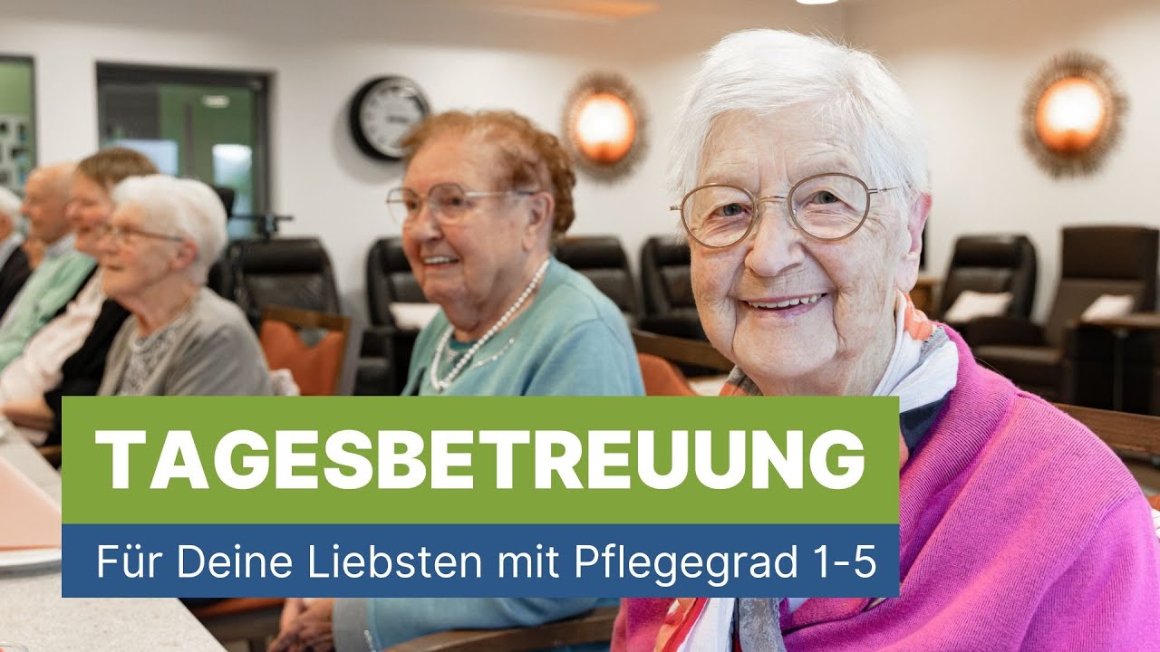 Tagesbetreuung für Senioren mit jedem Pflegegrad