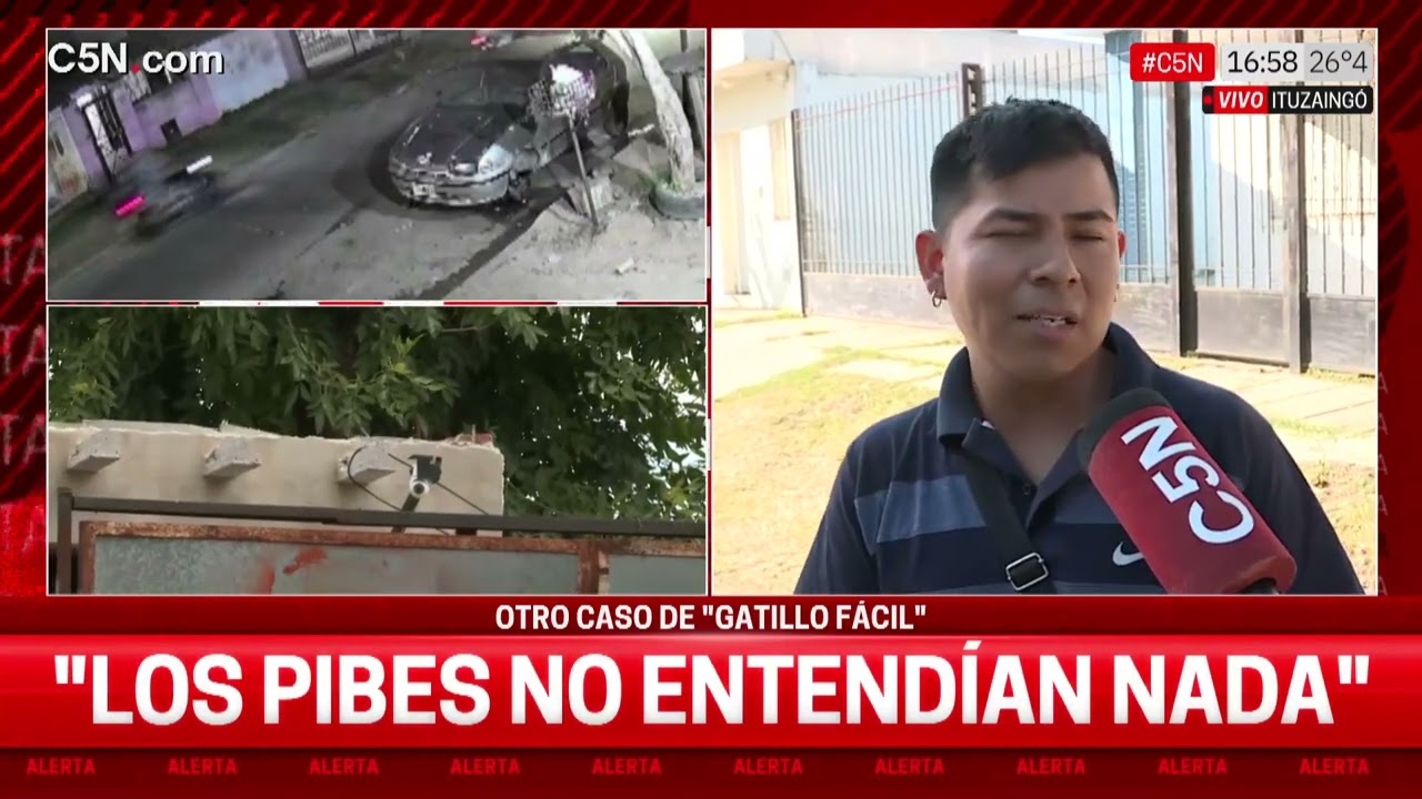 GATILLO FÁCIL en ITUZAINGÓ: el TESTIMONIO de QUIEN GRABÓ el MOMENTO POSTERIOR al CRIMEN