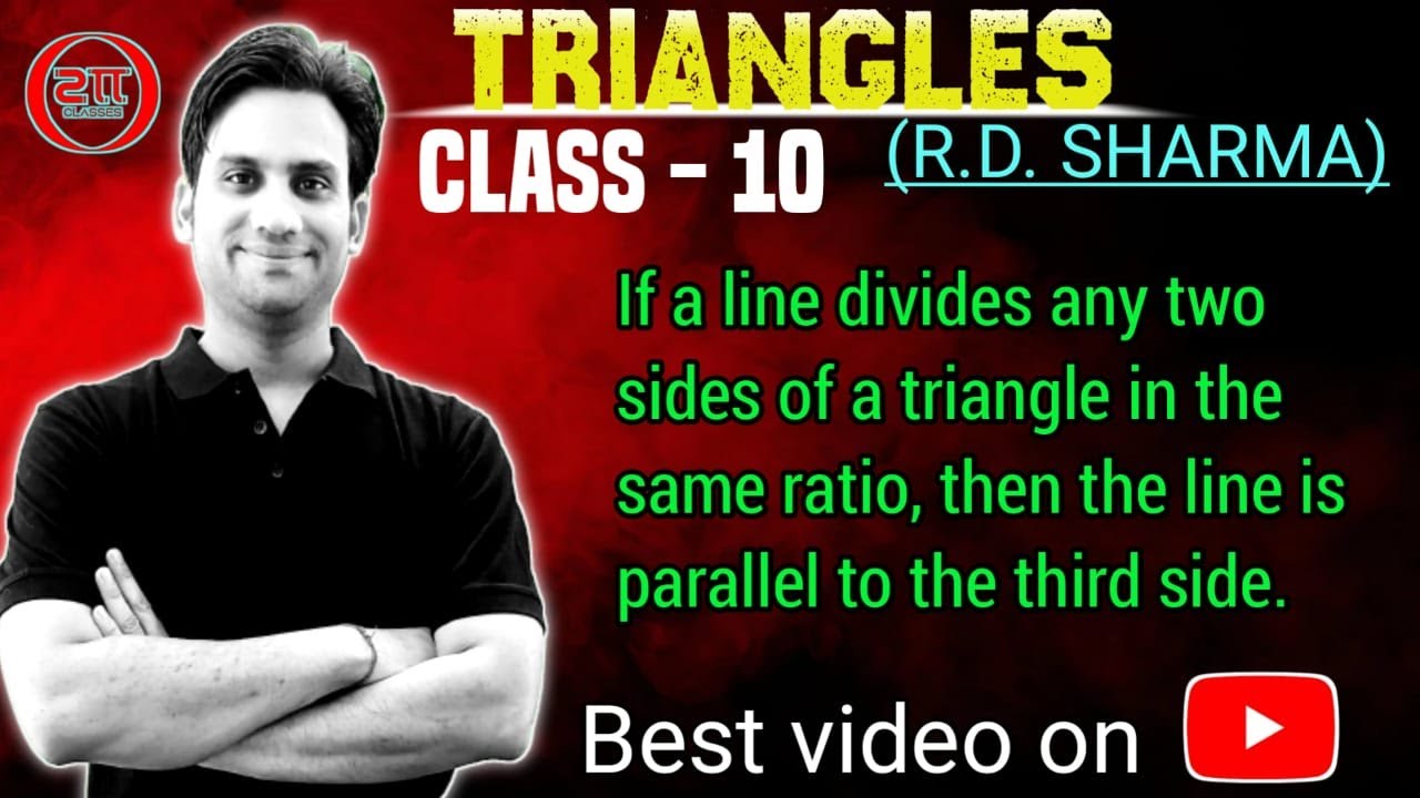 If a line divides any two sides of a triangle in the same ratio, then the line must be parallel to