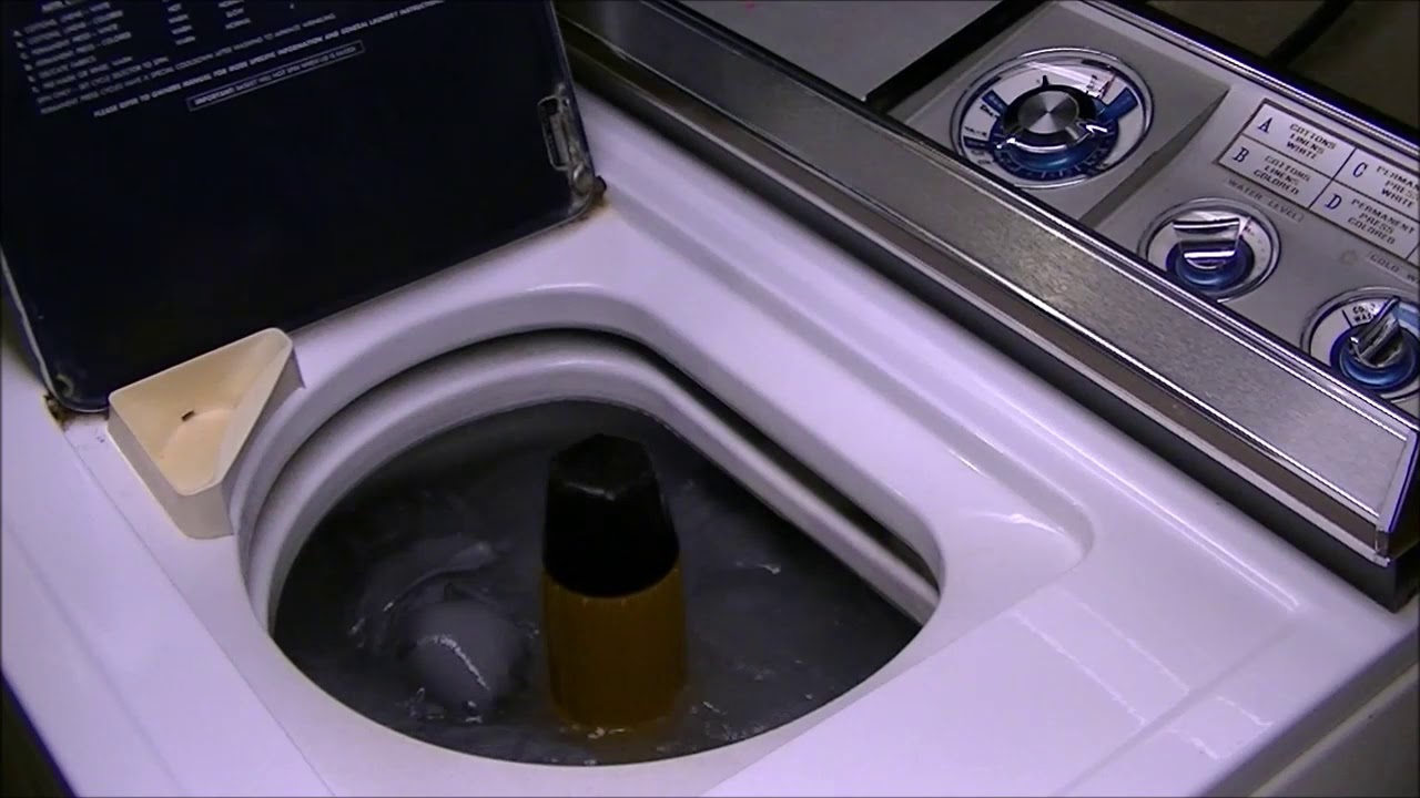 1968 Kenmore Alphabet Washer - Cycle A - Hot wash, Warm Rinse, Queen Sized Sheets.