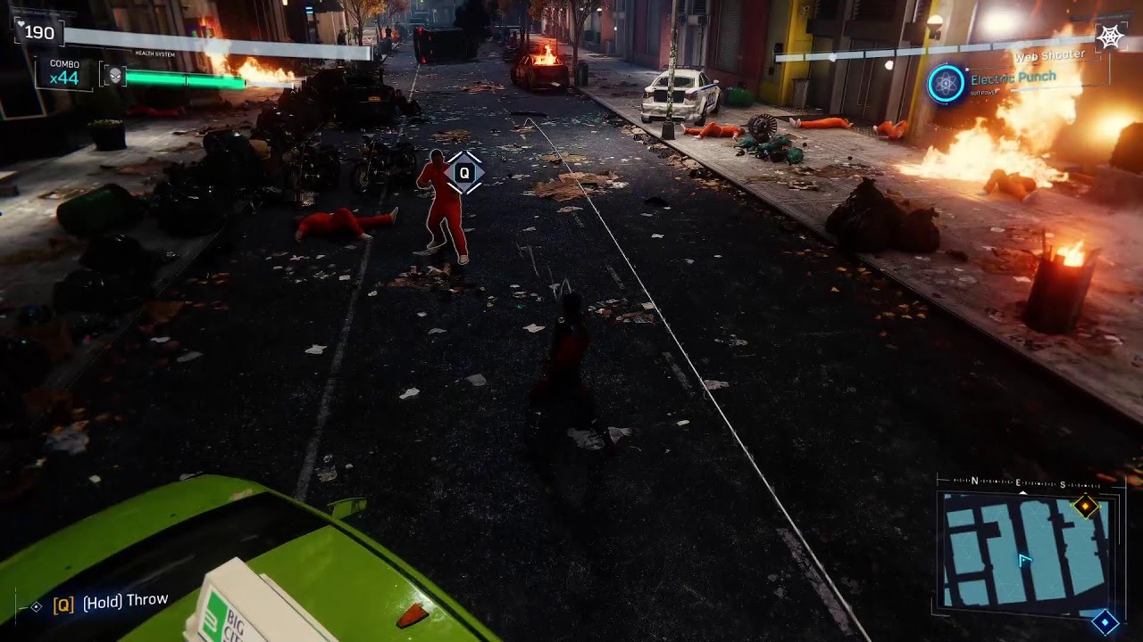 spidy getting his sense