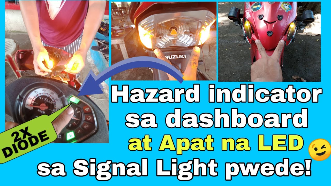 DIODE tricks para magkaroon ka ng hazard indicator sa dashboard at Paano mag install ng hazard light