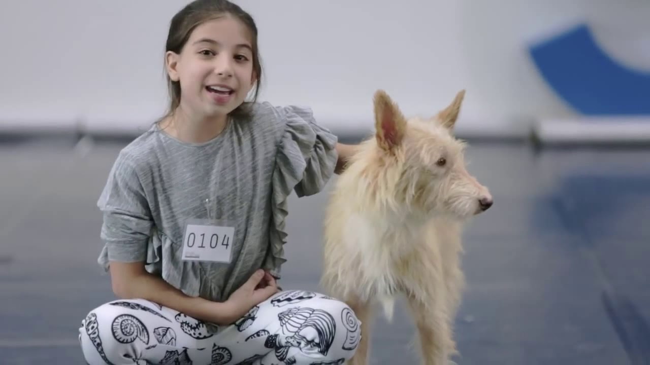Maria Clara Rosis na final das audições de Annie