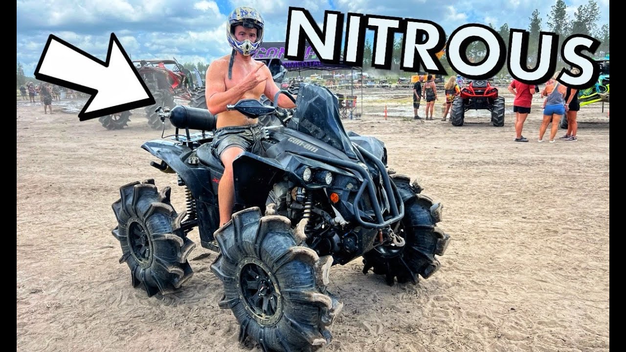 NITROUS POWERED Can-Am ATV Defeats Mud Pit Bounty Hole