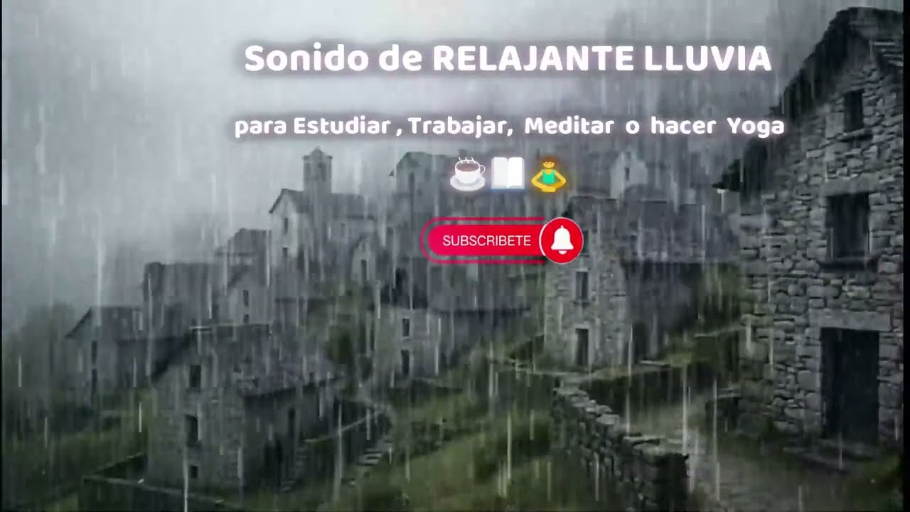 Sonido de LLUVIA Relajante para Estudiar o Trabajar ☕📖