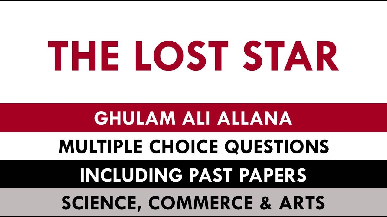 The Lost Star | MCQs