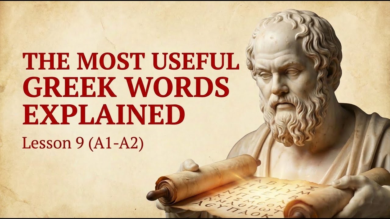 Greek Course for Beginners (A1–A2) | Lesson 9: The Most Useful Greek Words Explained