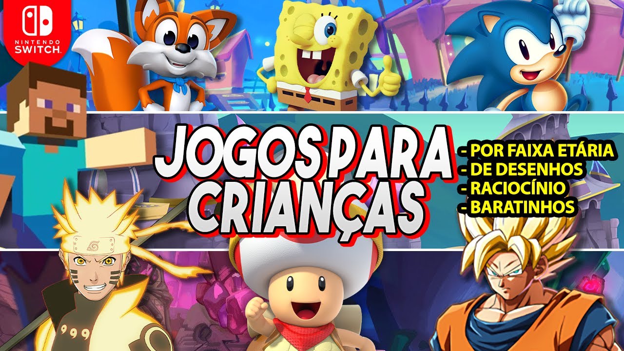 Nintendo Switch: Melhores jogos para crianças de cada idade | Jogos de desenho, raciocínio, baratos