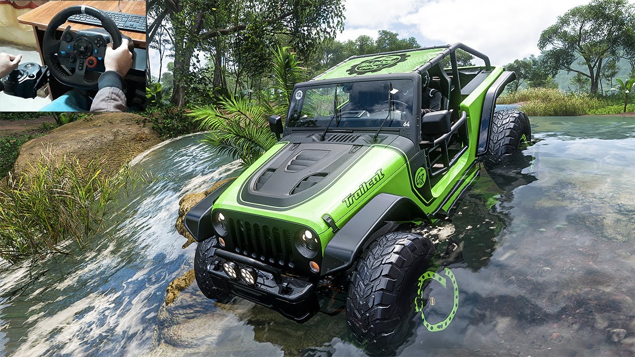 Jeep Trailcat | Offroading | Forza Horizon 5 | Steering Wheel Gameplay