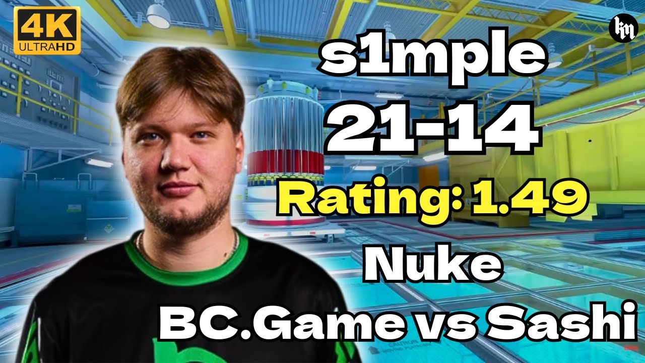 s1mple (21-14) Rating 1.49 BC.Game vs Sashi (Nuke) | ESL CL S50 EU Cup 2