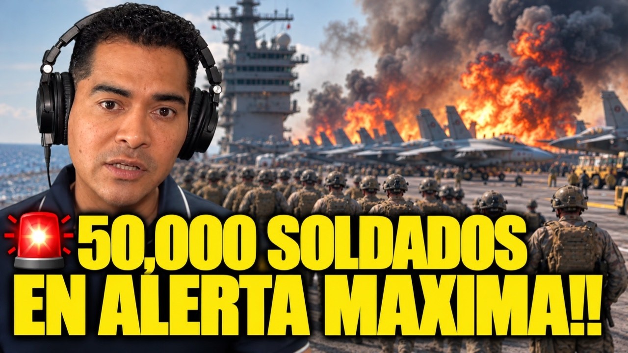 🚨 50,000 SOLDADOS DE EEUU EN ALERTA M&Aacute;XIMA!! Trump Prepara Una Ofensiva Brutal Contra Ir&aacute;n
