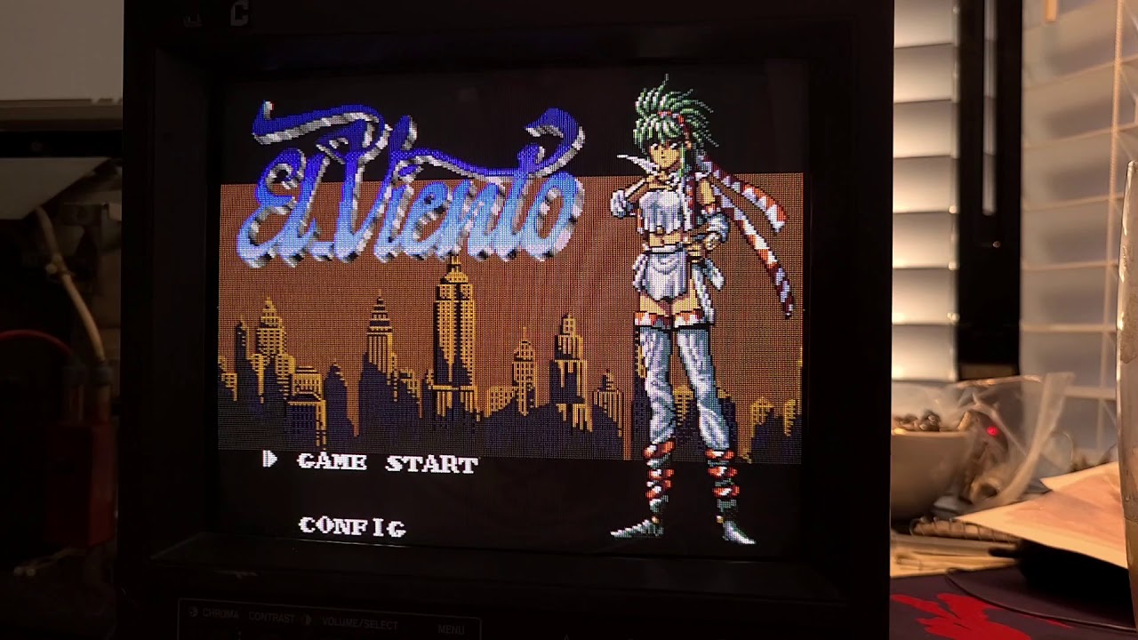 JVC TM-A101G 9" RGB-Modded - Quick MiSTer FPGA Gameplay over SCART