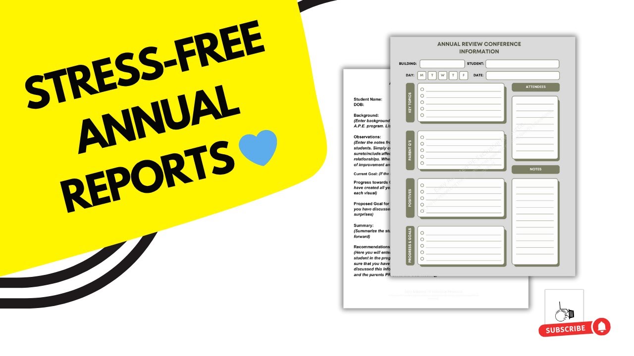 Writing Annual Review Reports in Adapted PE | Make Data Clear, Visual & Impactful