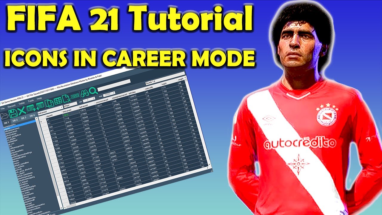 HOW TO PLAY WITH MARADONA (AND OTHER ICONS) in Career Mode! - FIFA 21 Tutorial - PC ONLY!