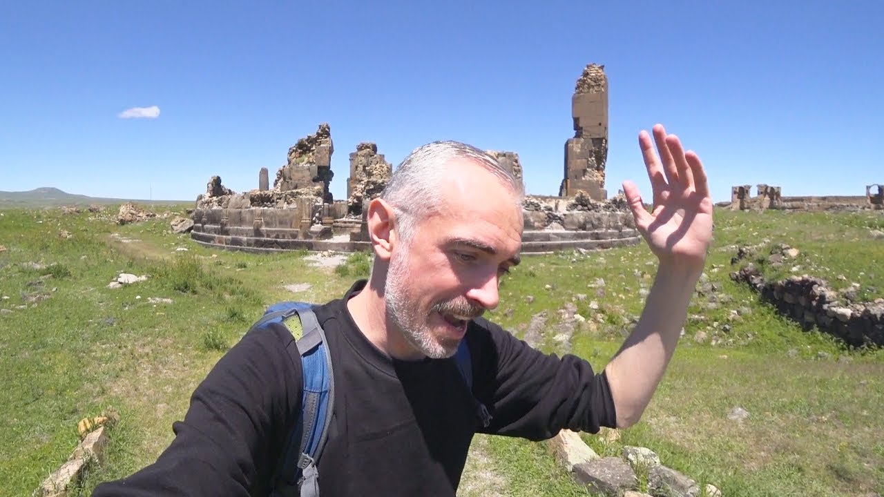 Exploring an ancient ruined city on a border