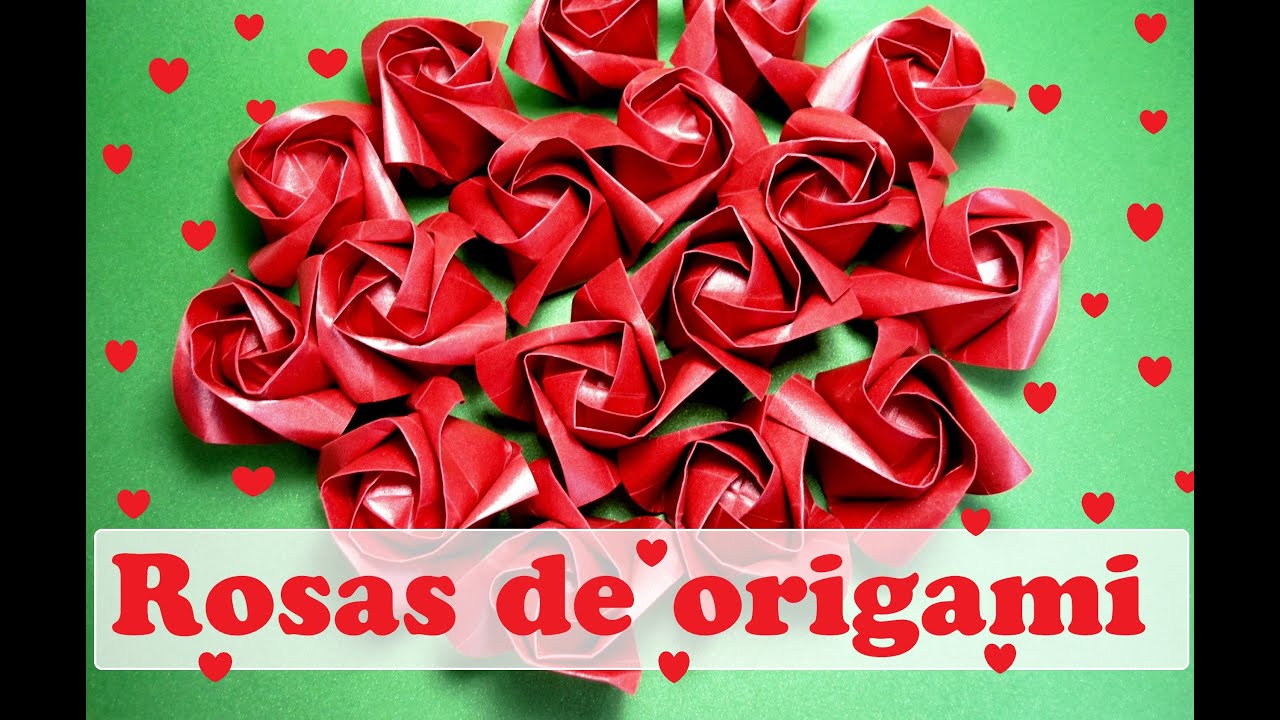 ROSAS DE ORIGAMI