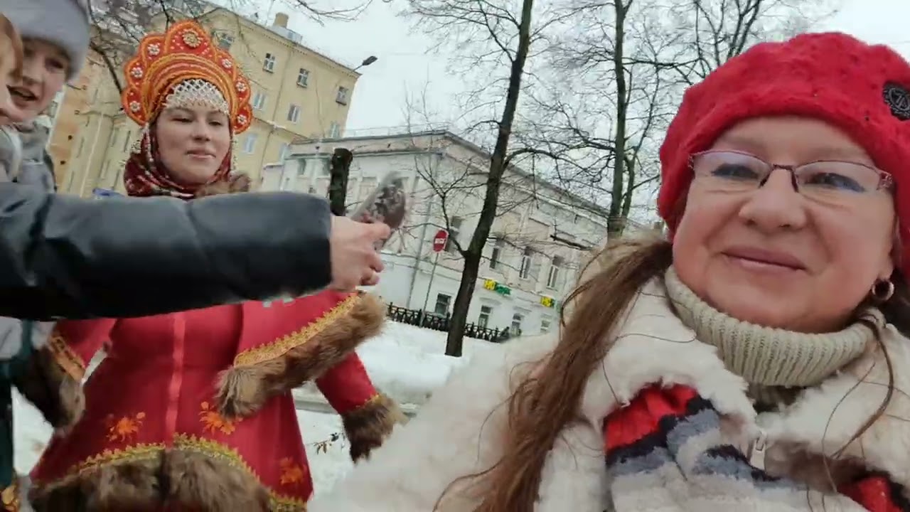 ПРЕКРАСНОЕ НАСТРОЕНИЕ и ПОЗИТИВ Идет от АРТИСТОВ & ТВЕРСКОЙ БУЛЬВАР МАСЛЕНИЧНЫЙ