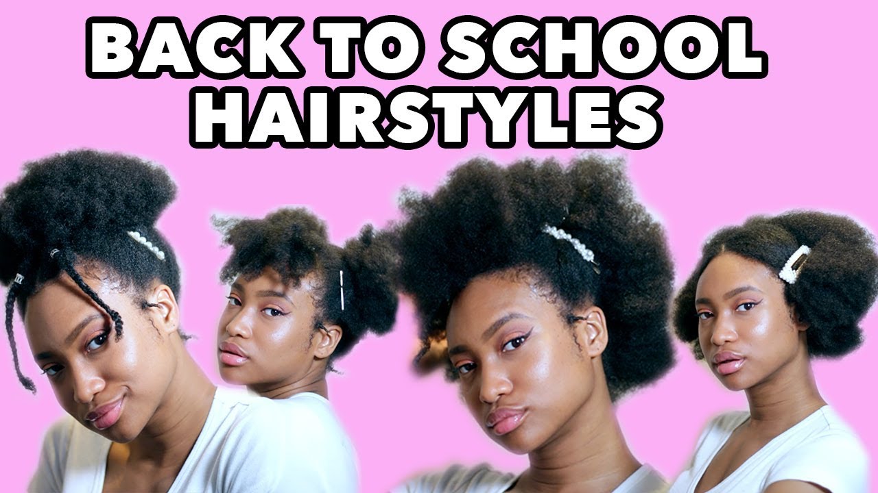BACK TO SCHOOL HAIRSTYLES FOR AWKWARD LENGTH TYPE 4 HAIR USING CLIPS⎜THE FERNY SHOW