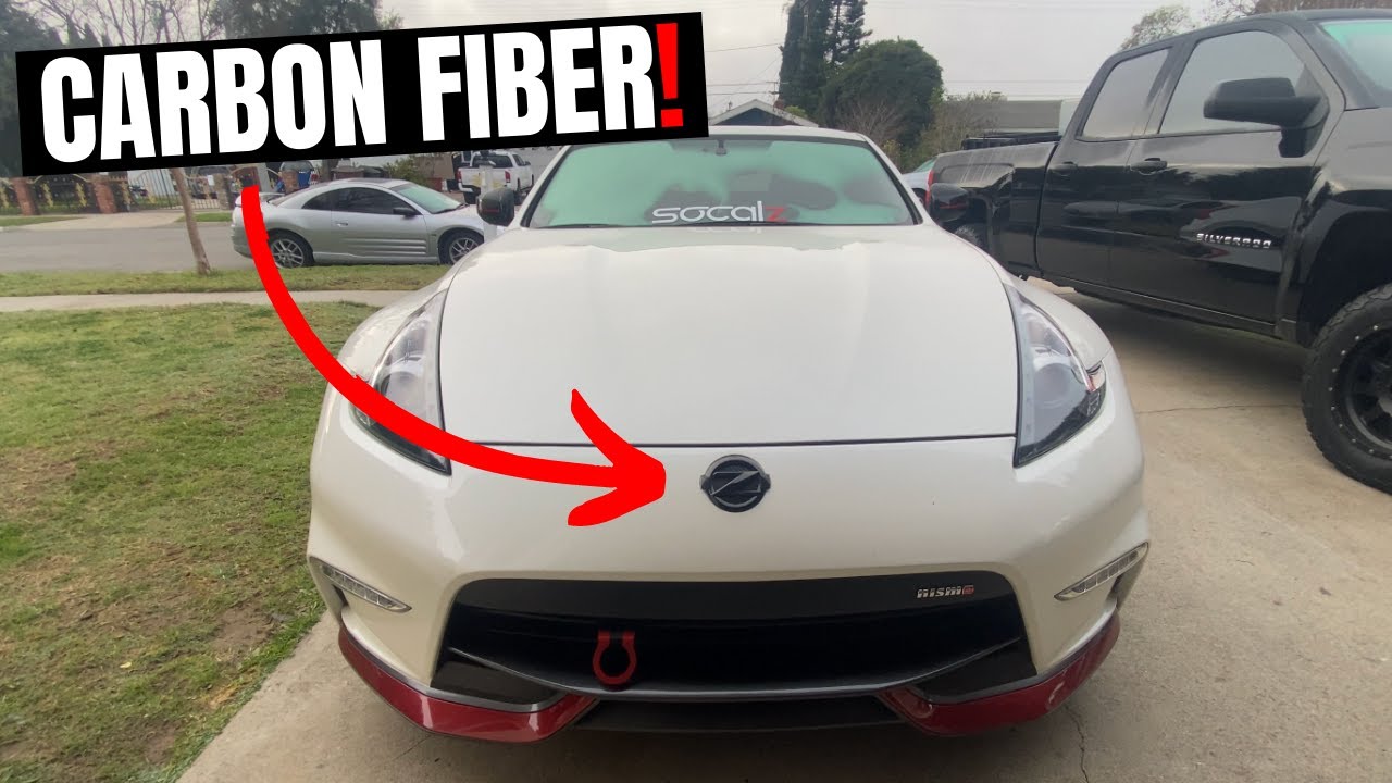 Installing Carbon Fiber Emblems On My 370Z Nismo! (How To Debadge)