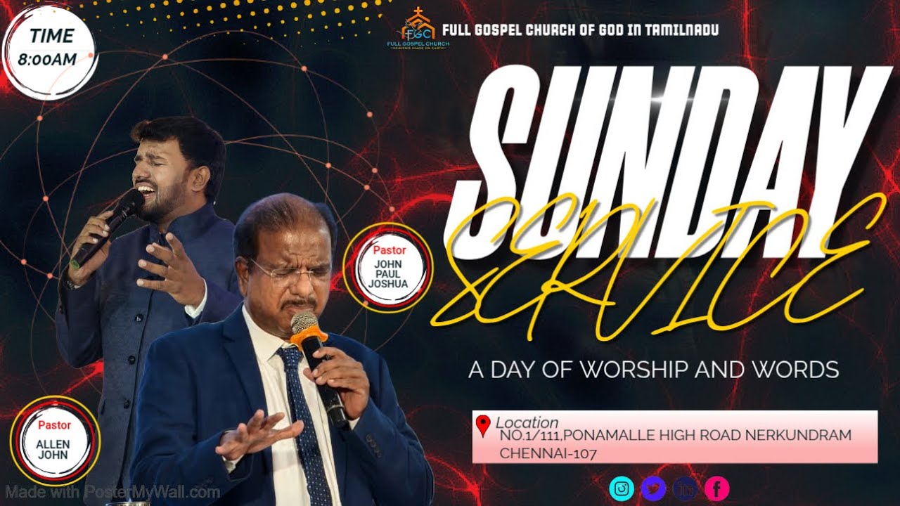 SUNDAY SERVICE | PAS.JOHN PAUL JOSHUA | 18th JAN, 2026| THE FGC  #worship #wordofgod #holy #music