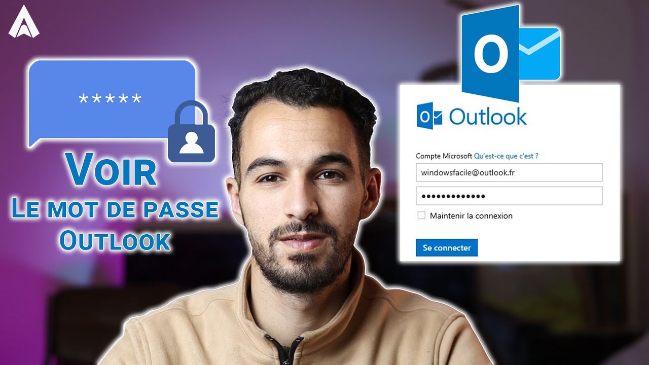 Comment voir le mot de passe enregistré dans Outlook 365/2016 ?