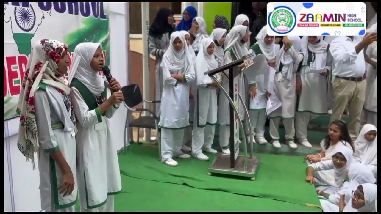 🇮🇳 Celebrated independence day 🇮🇳 in Our  Zaamin High School...........💗