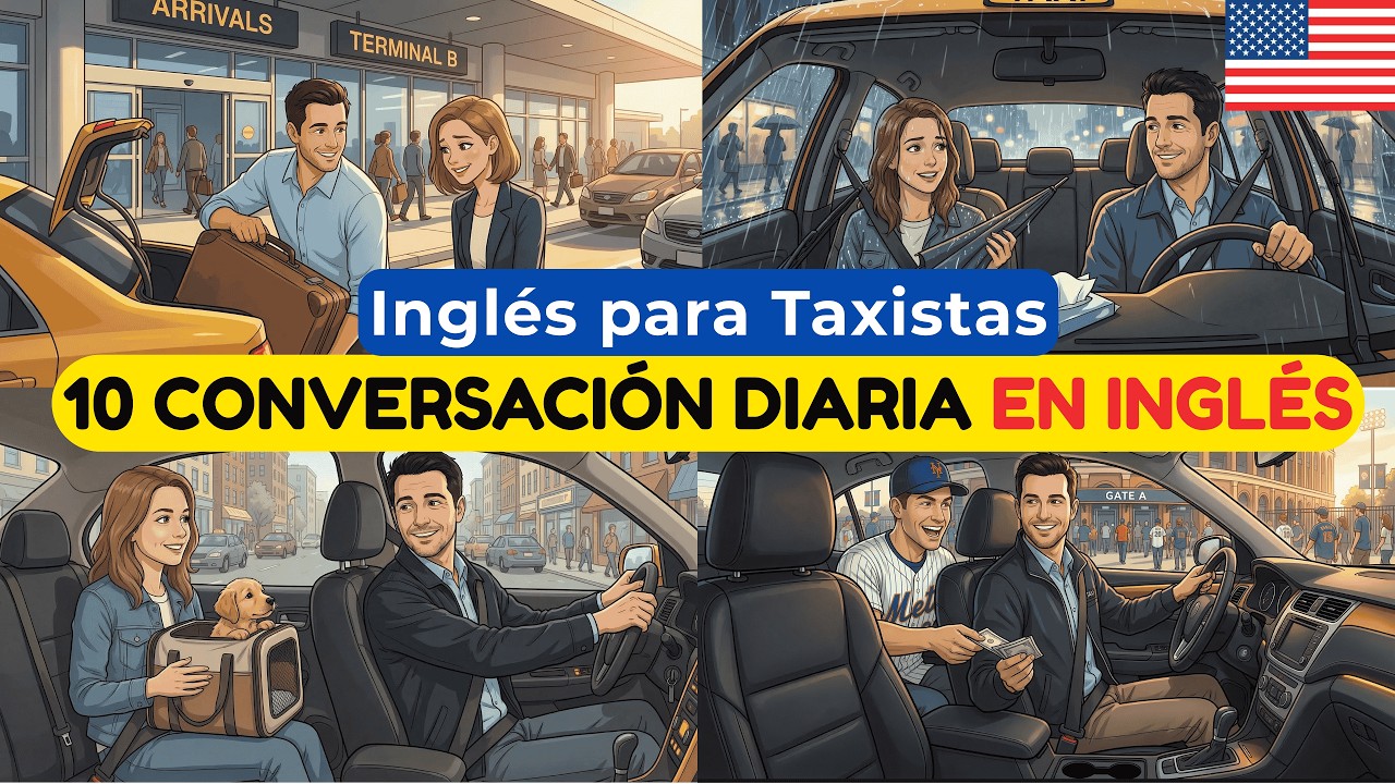 Inglés para taxistas y Uber: aprende mientras conduces 🚕 10 conversaciones para escuchar en el coche