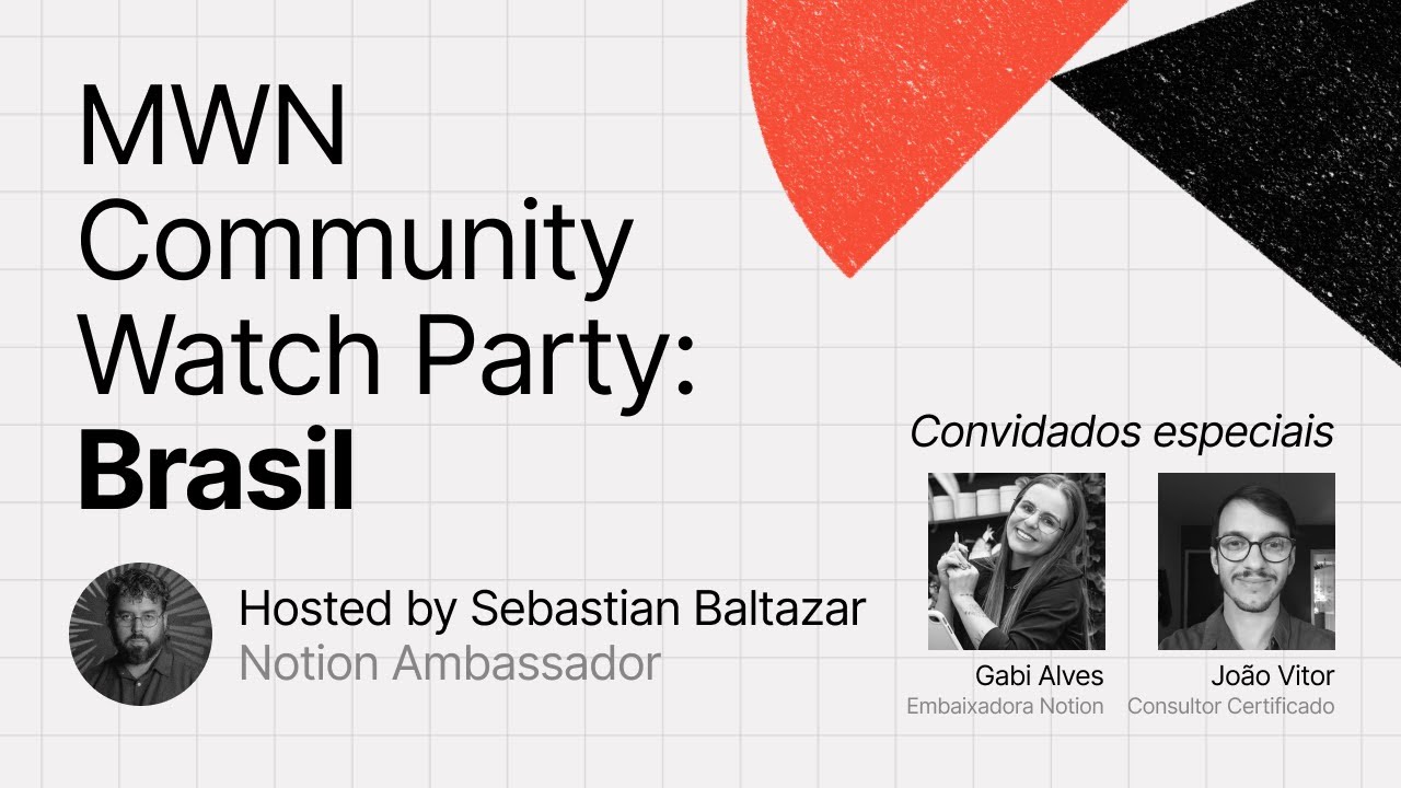 Make With Notion Watch Party: Brasil