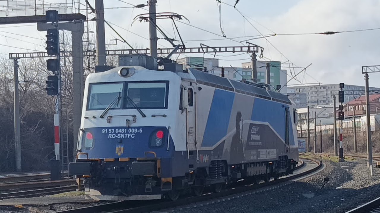 Trenuri și manevre în gara Constanta