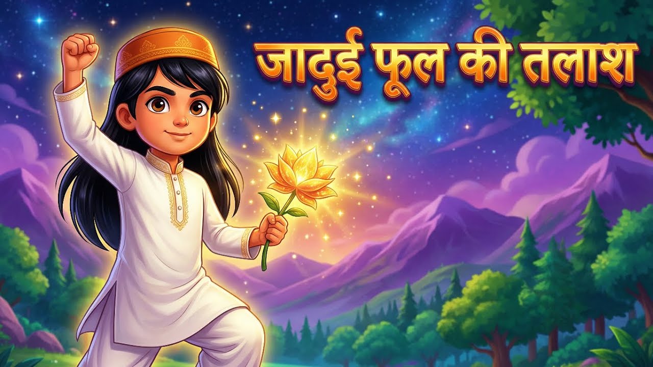 जादुई फूल की तलाश | Hindi Animated Story | Kids Moral Story in Hindi | 