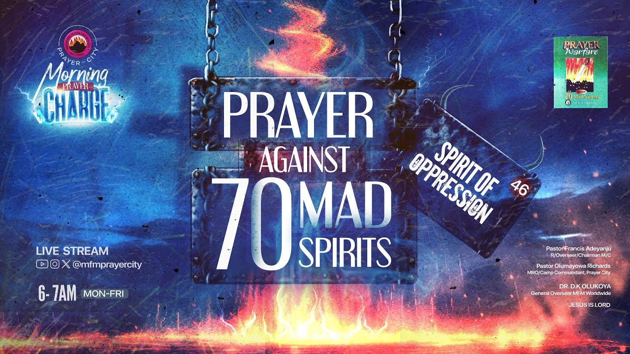 MORNING PRAYER CHARGE || DEALING WITH THE SPIRIT OF OPPRESSION || 18-09-2025 || PRAYER CITY