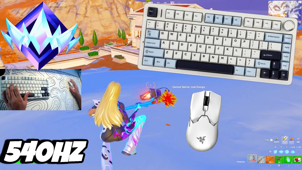 Aula F75 ASMR🤩 Unreal Ranked 💰 Satisfying Keyboard Fortnite 540 FPS Smooth 4K