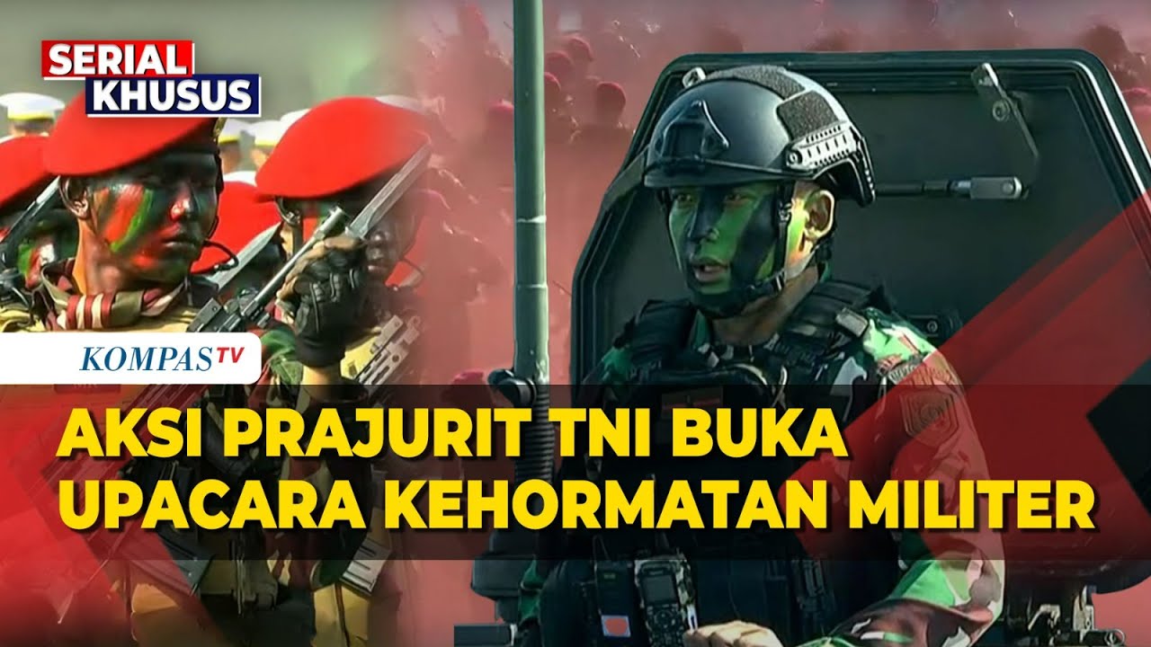 Menggelegar! Dentuman dan Aksi Pasukan TNI Buka Upacara Kehormatan Militer
