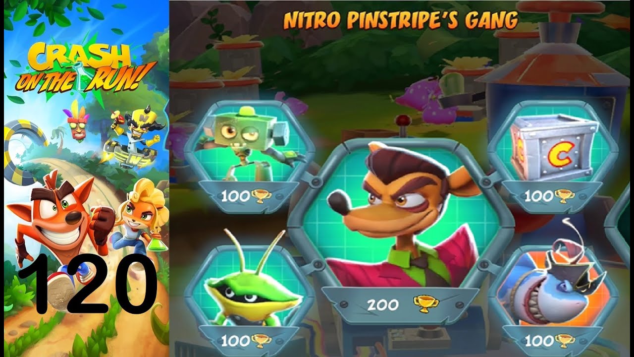 Crash Bandicoot: On the Run! - P120 - Nitro Pinstripe's Gang - 25TH Anniversary! (S5)