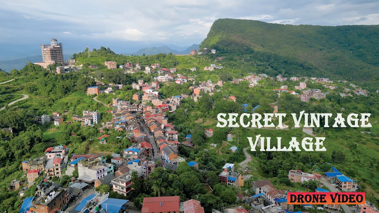 Beautiful Vintage Newari Cultural Village | Traditional Handcrafted Houses | Drone 4K View