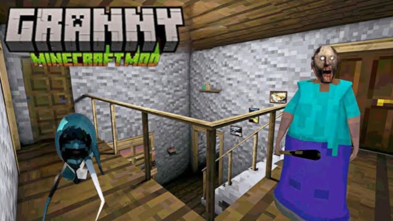 Playing As Minecraft Granny Mod | Granny Minecraft V 1.8 Update 