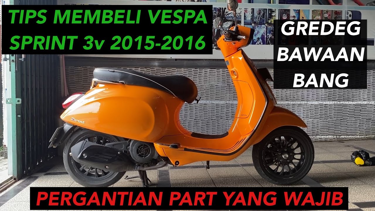 BELI VESPA METIK SPRINT 3V SECOND ATAU IGET