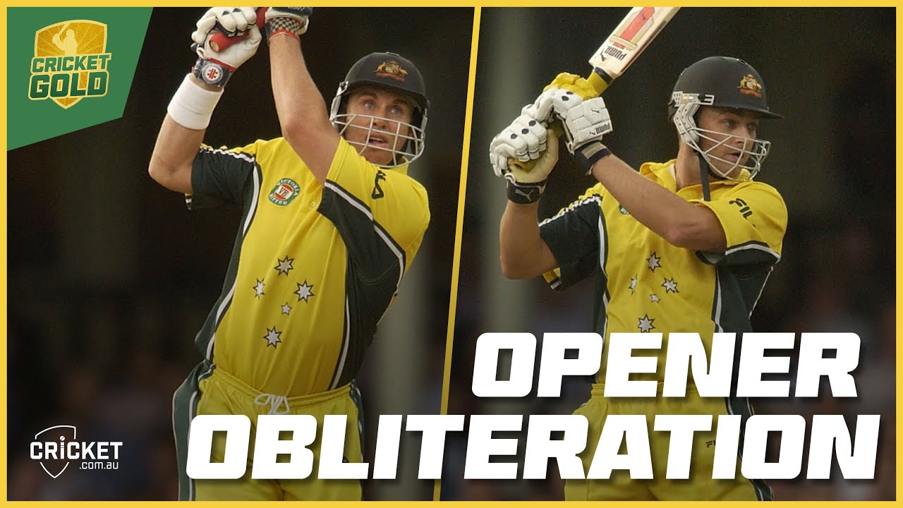 Smashed! Gilchrist and Hayden chase 118... in 12.2 overs