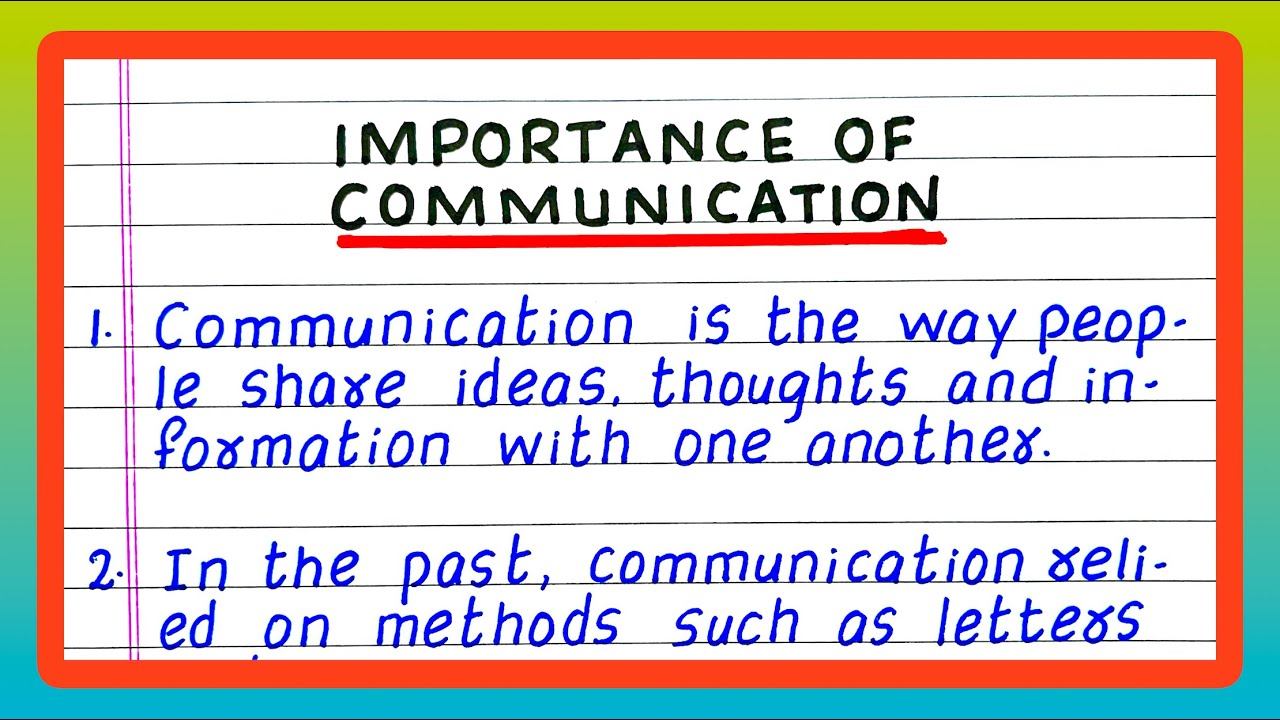 10 Lines on Importance of Communication | Few Lines on | Essay on Importance of Communication