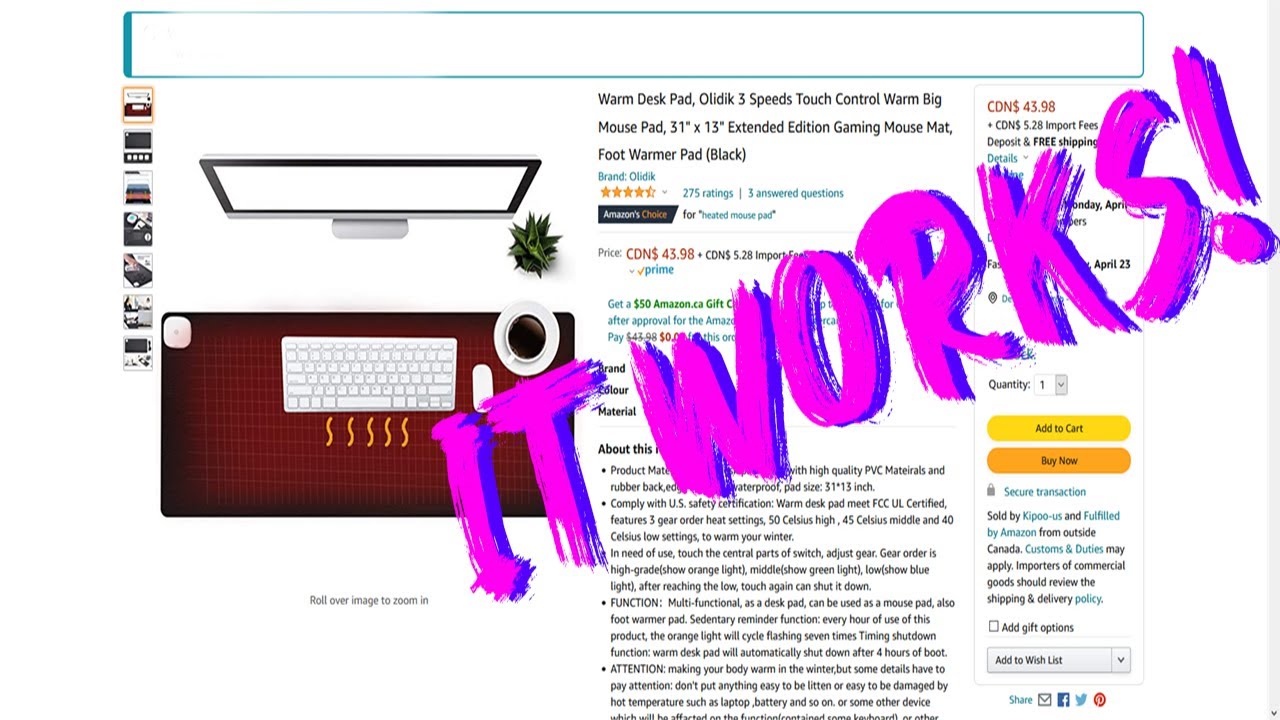 HEATED KEYBOARD MAT... IT WORKS! || Obscure Product Reviews