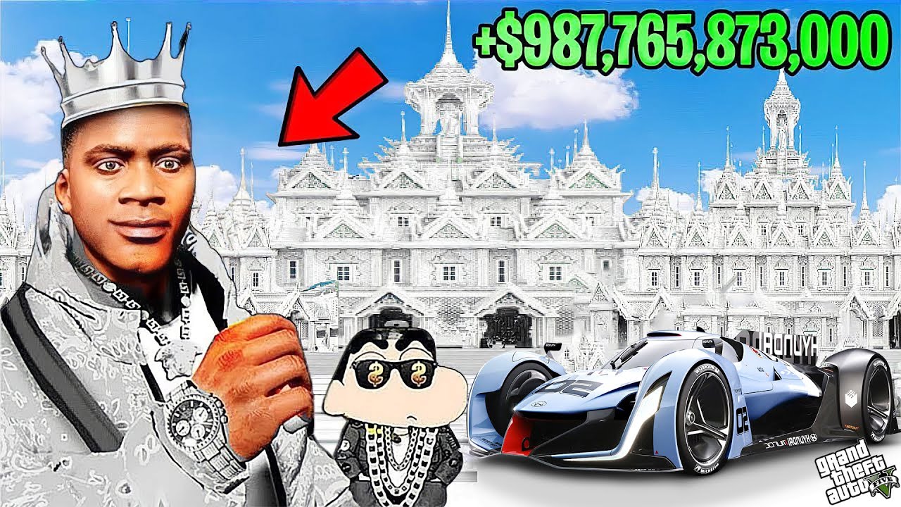 FRANKLIN TOUCH ANYTHING BECOME DIAMOND ll EVERYTHING IS FREE IN GTA 5