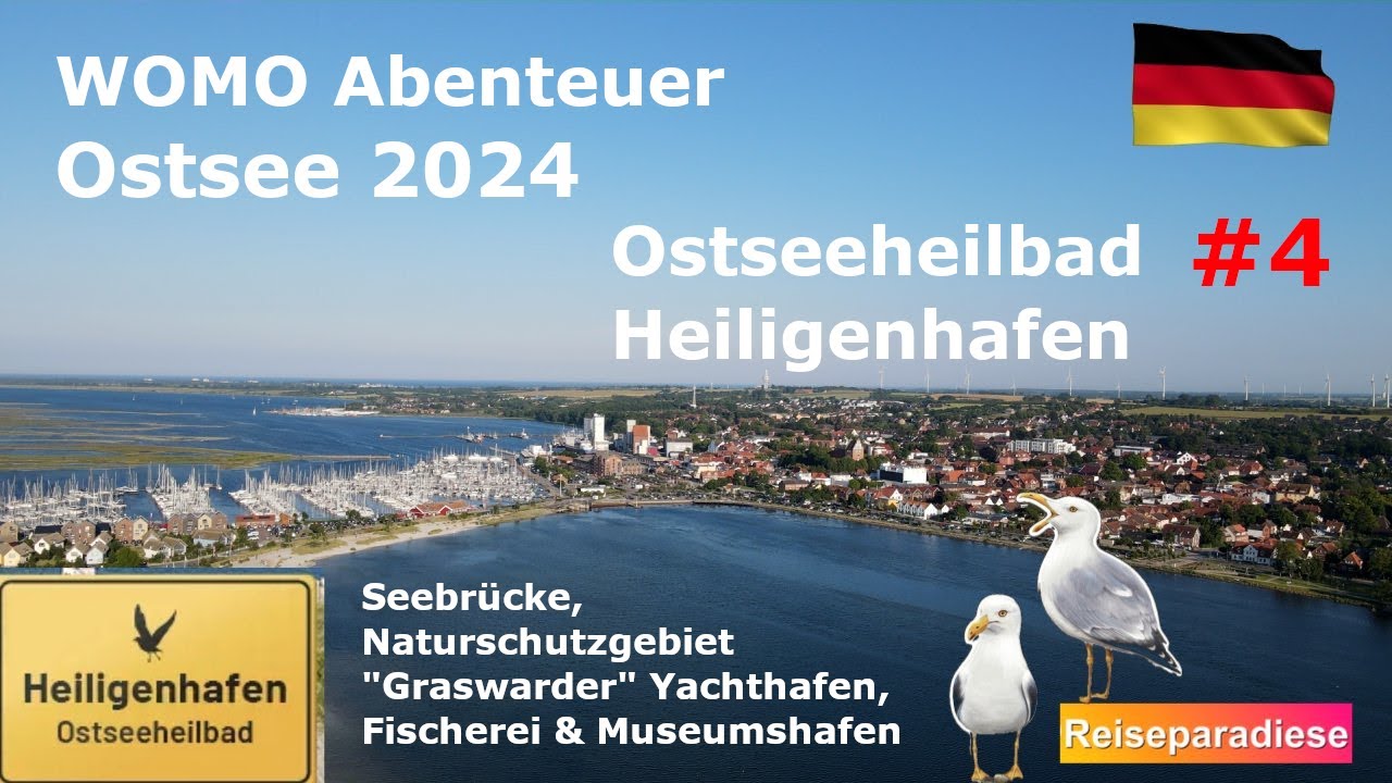 WOMO 🚐Abenteuer Ostsee 🇩🇪2024 #4 Ostseeheilbad Heiligenhafen, Graswarder, Seebrücke, Häfen u.v.m.