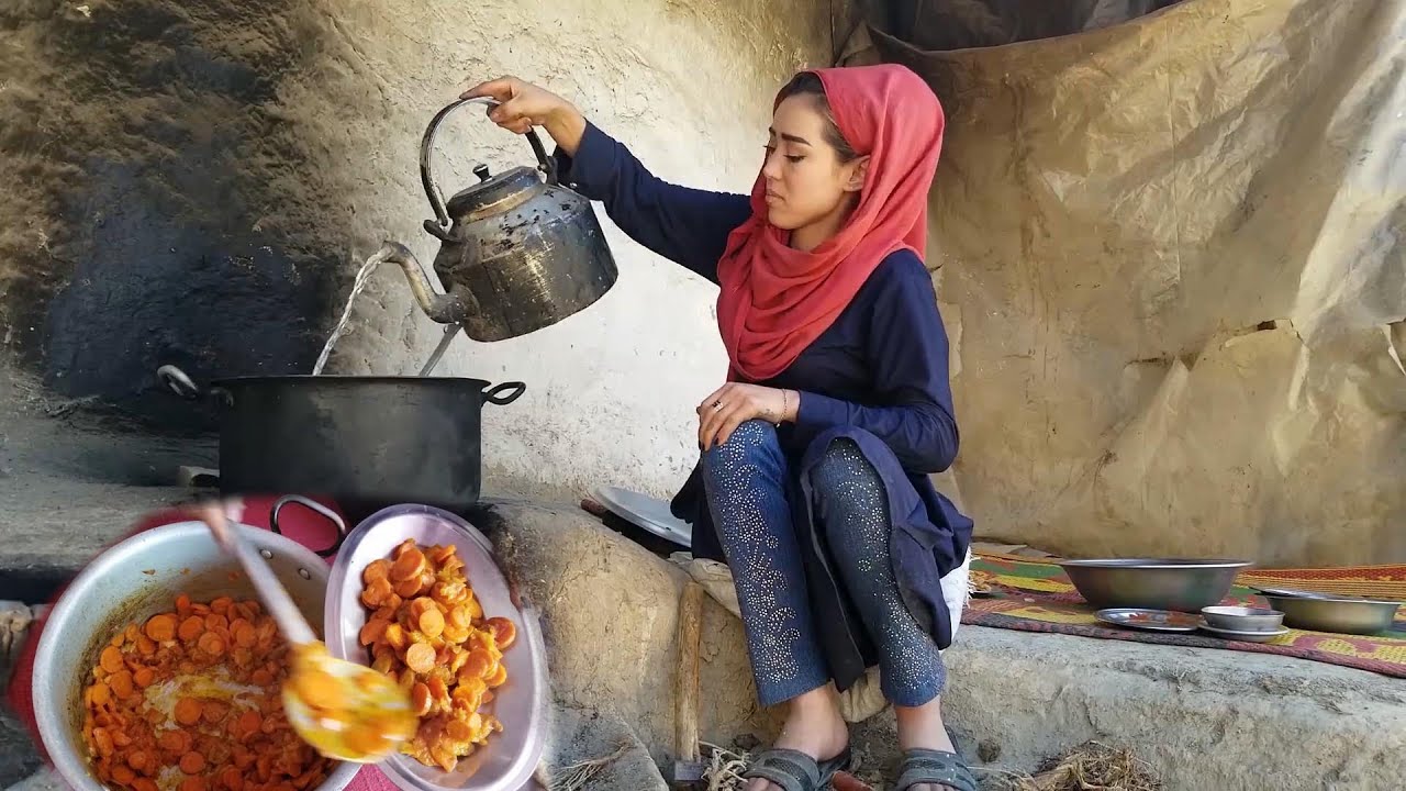 Village Life Afghanistan | The Best ever Simple Carrot Dish | @Tasty Foodies
